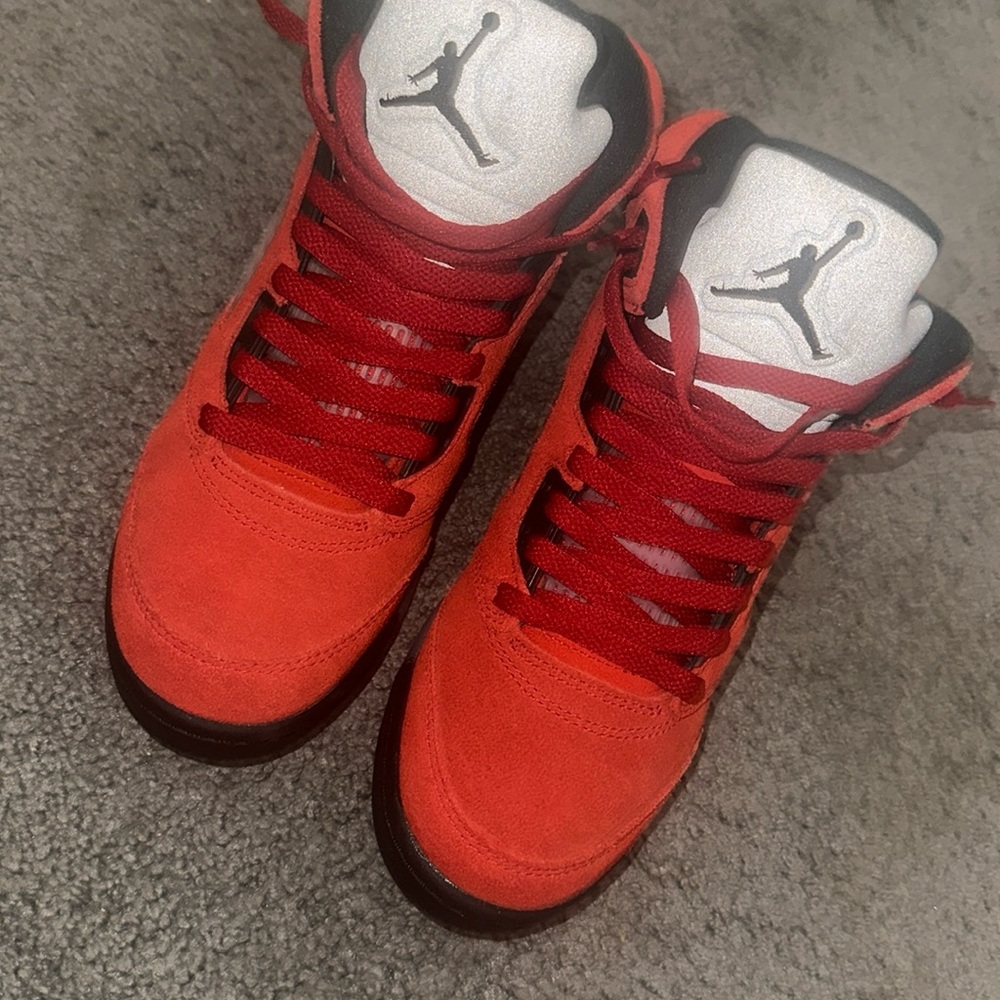 Air Jordan Red and Black Sneakers